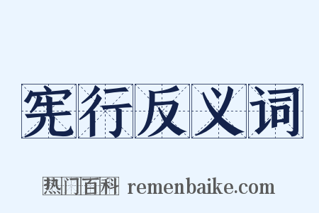 宪行反义词是什么意思的图片